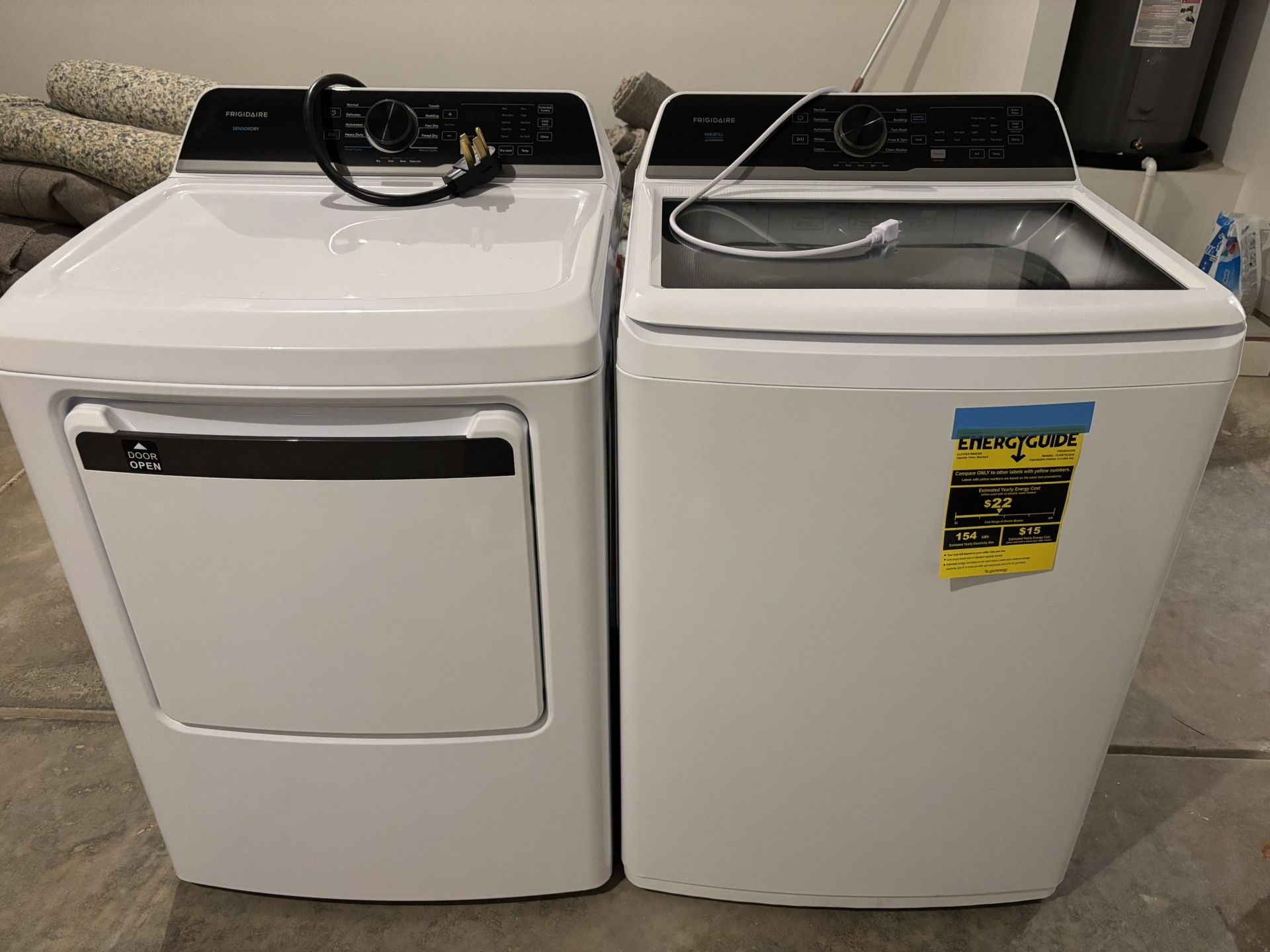 NEW Frigidaire Washer and Dryer, Never Used
