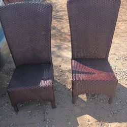 Set Of Rattan Garden Chairs