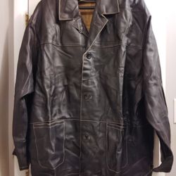 Men's Leather Jacket Size 2XL 
