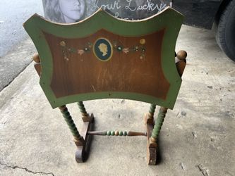 prettiest vintage magazine holder rack records plants antique storage 