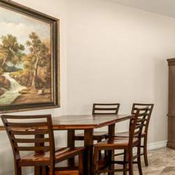 Pub height table with chairs