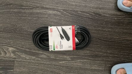 New 25ft Indoor Outdoor Heavy Duty Extension Cord 3 Outlet