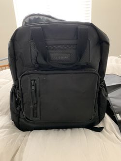 JJ Cole black backpack diaper bag