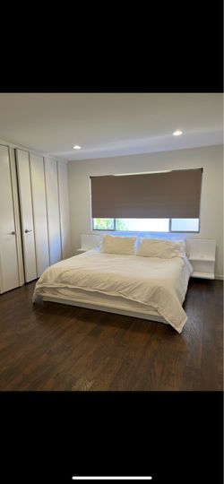 CB2 Andes Queen Platform bed -century city