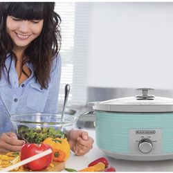 $35NEW Black and Decker 7qt Slow Cooker (Teal) I PAID $65.