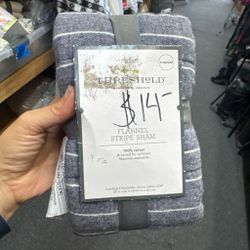 Threshold Flannel Stripe Standard Sham