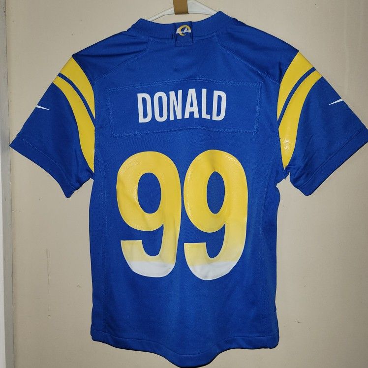 Brand New Los Angeles Rams Jersey Aaron Donald Blue With Super