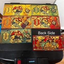 24k Gold Foil Plated Pokémon Banknote Collection