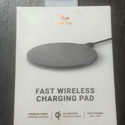 Fast Wireless Charging Pad White Flag 15 W Gray