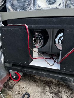 In custom box Skar Audio ZVX-12v2 D2 12" 3000 Watt Max Power Dual 2 Ohm