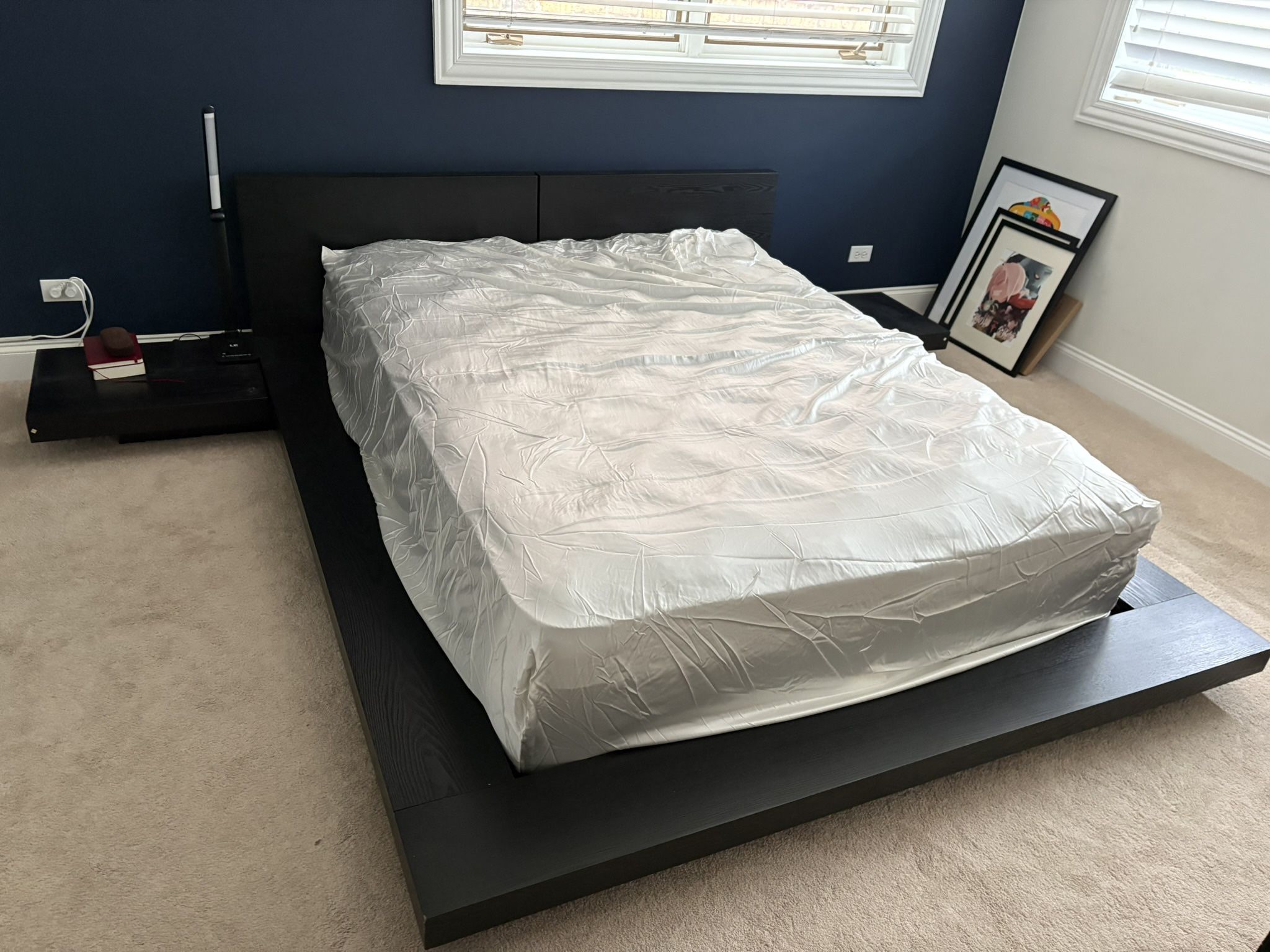 Low Floating Bed Frame
