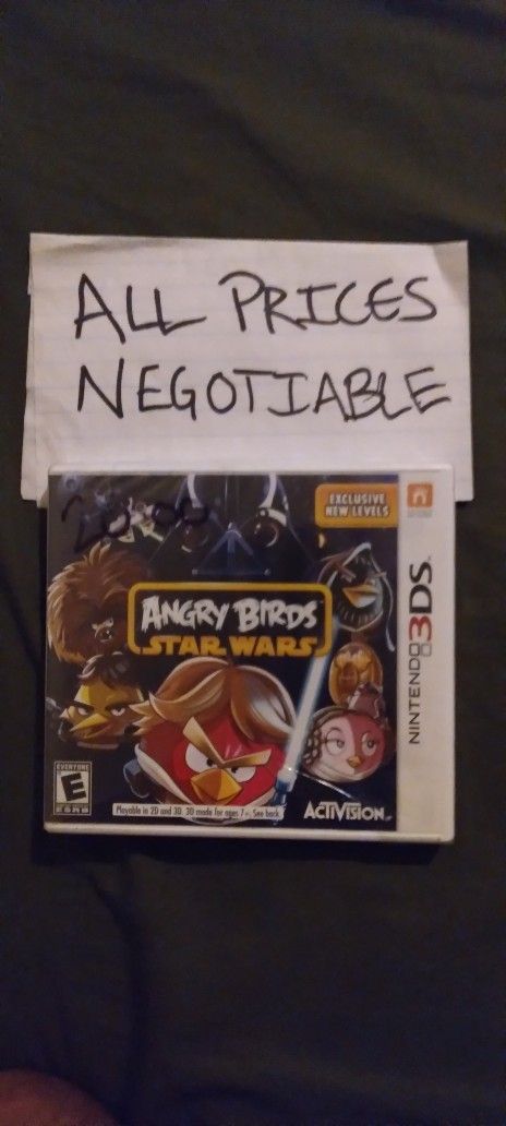 Sealed Nintendo 3ds Game.  Angry Birds Star Wars 