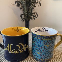 Disney Aladdin  Coffee And Tea Mug - 2 Cup Set 