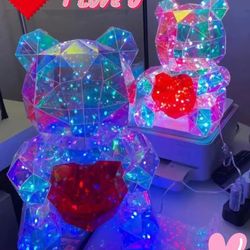 Light Up Valentines Bear