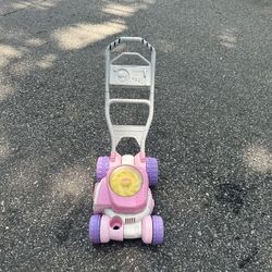 🌸 Fisher-Price Pink Toy Mower – Adorable Outdoor Fun! 💨