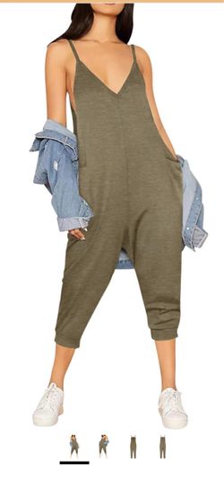 Women Wild Fable Sleeveless Loose Fit Comfy Jumper Pockets, Olive Green Small size