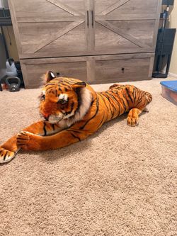 Life size tiger stuffy