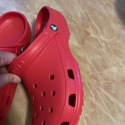 Crocs Classic Clog Red 10001 Unisex Slip On Water Sandals Size M8 / W10