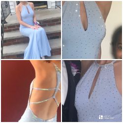 PROM TIME  blue dress/gown (size 2)