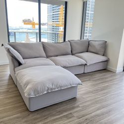 Light Gray Cloud Sectional (NEW IN BOX)