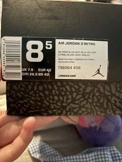 Jordan 3 Powder Blue