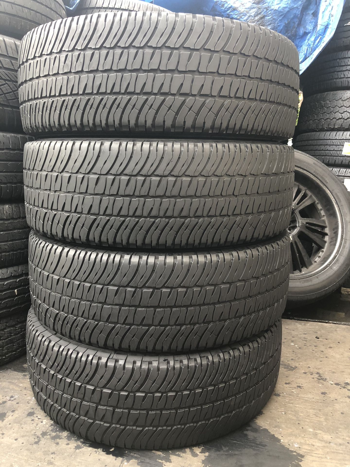 SET OF 4 USED TIRES MICHELIN LTX AT2...275/65/20...LT275/65/20