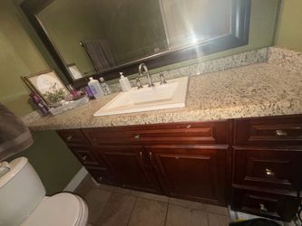 Marble top sink vanity