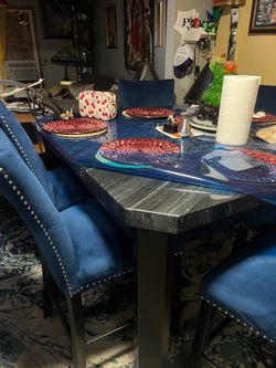 Marble kitchen table
