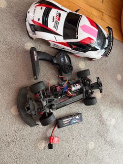 Traxxas RC Car with Toyota GR Supra GT4 Body + Battery