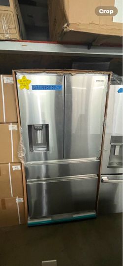 Box 4 door counter depth refrigerator Samsung