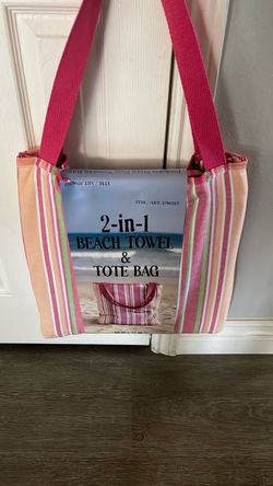 2 in 1 beach towel & tote bag
