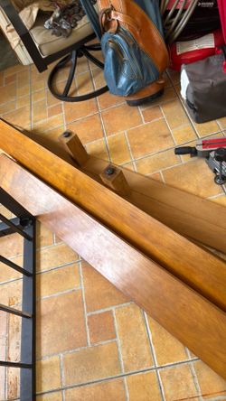 King bed frame with hard and foot board