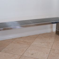 Modern Stainless Steel Bench