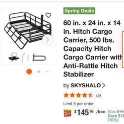 Hitch CARGO, 500LB, CAPACITY