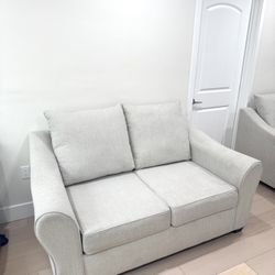 Gray Sofa And  Sofa Chair 