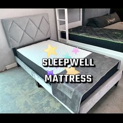 Twin Size Bed Frame With Mattress Included 