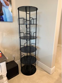 5 Tier Spinning Bookcase