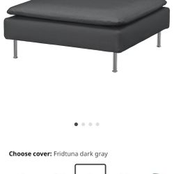 SÖDERHAMN IKEA Ottoman In Grey 