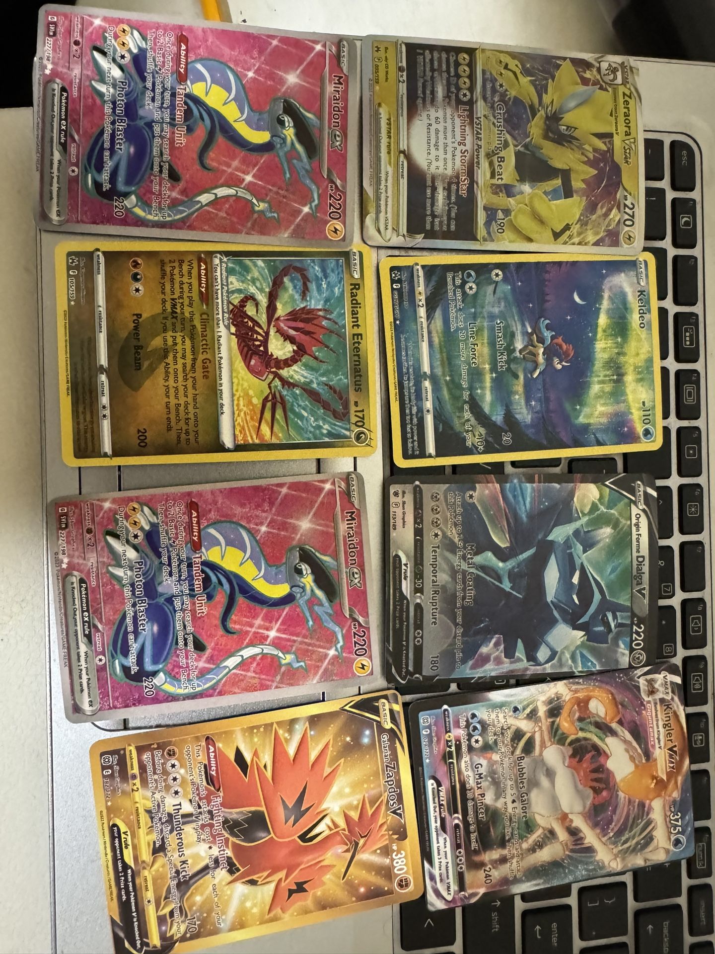 Pokémon Legendary Cards Including Mythical
