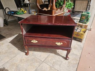 French Style Table with Shelf and Drawer