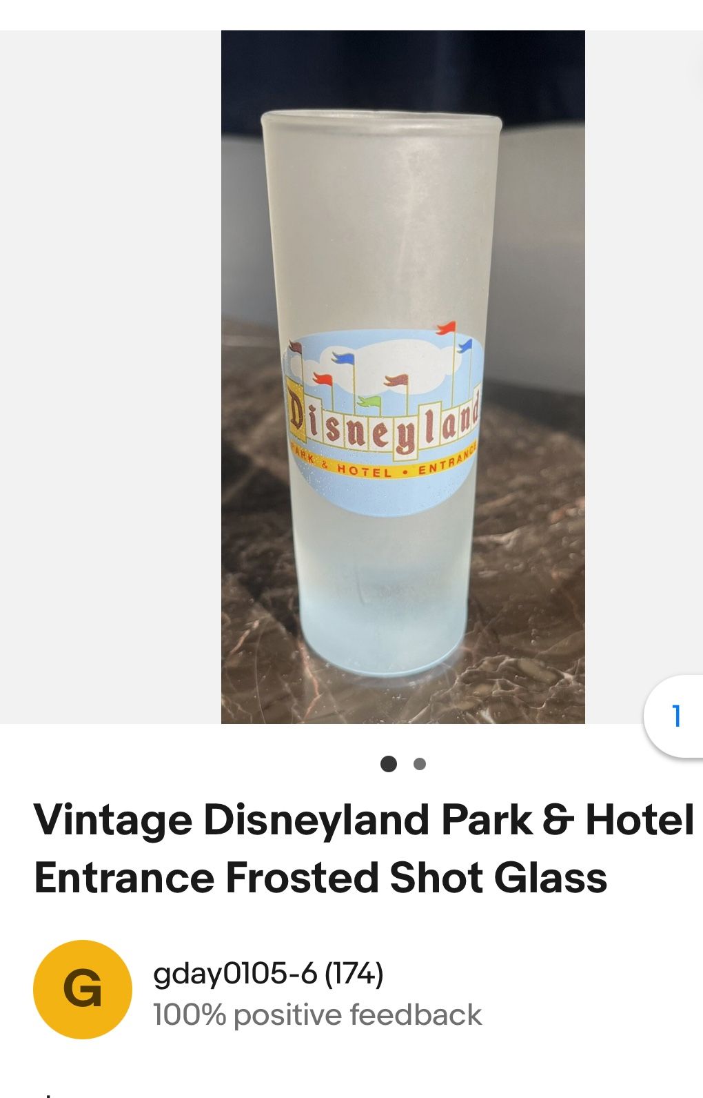 Disneyland Commemorative Shot Glass