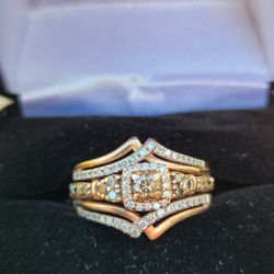 Le Vian Engagement Ring/Wedding Band (Soldered Pair)