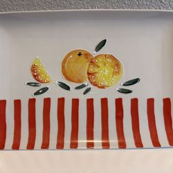 Orange Fruit Serving Platter - Wedding, Home, Birthday Party Decor