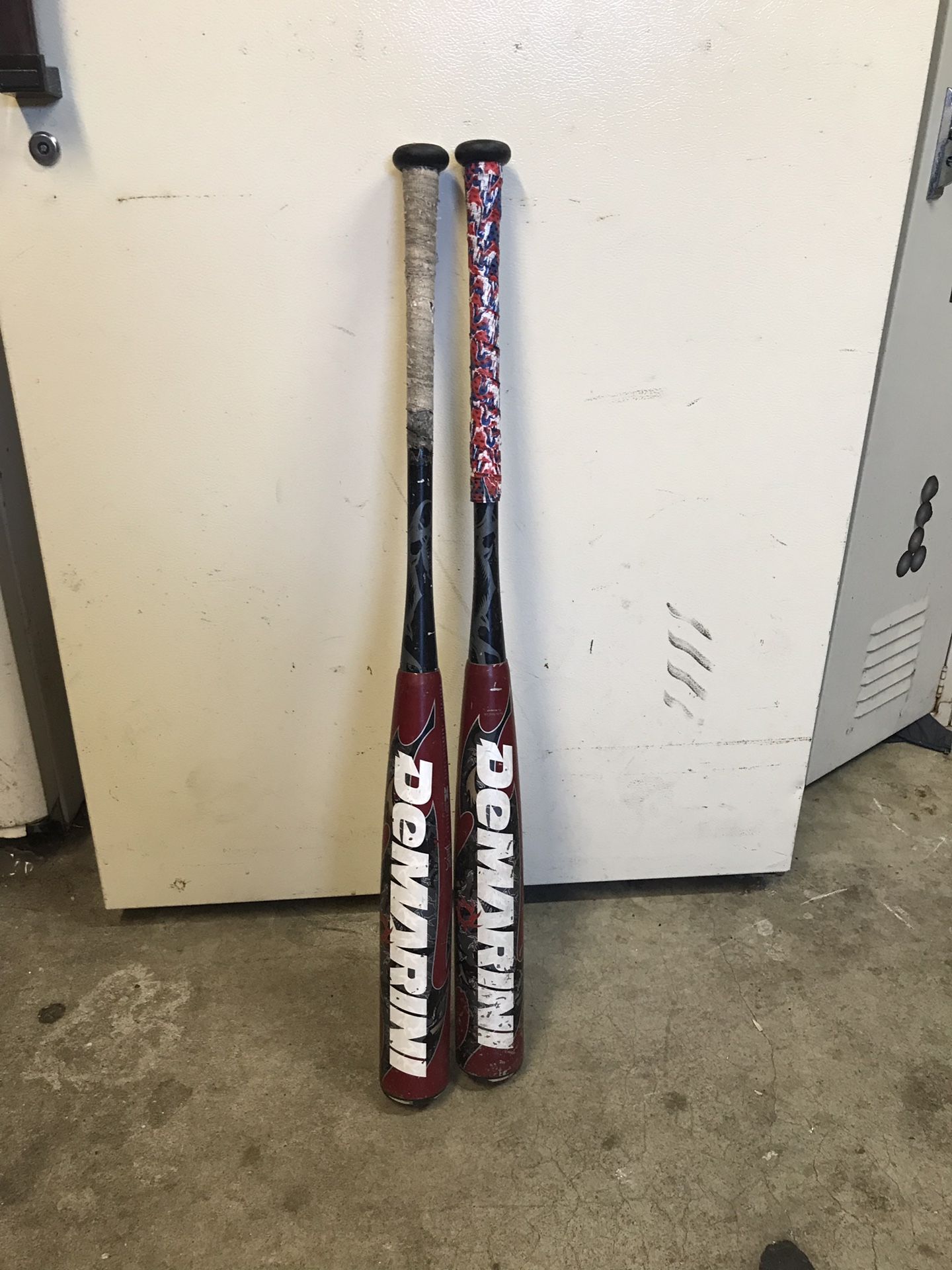 old demarini baseball bats, 33inches, 30 ounces. bbcor certified for