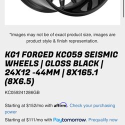 KC1 FORGED KC059 SEISMIC WHEELS
