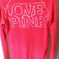 Womans"PINK" Red  Long sleeve Shirt