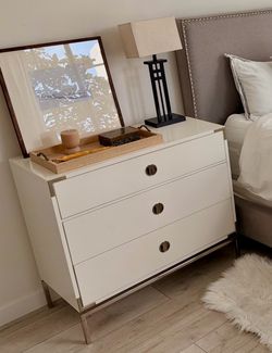 West Elm Mid Century White Dresser