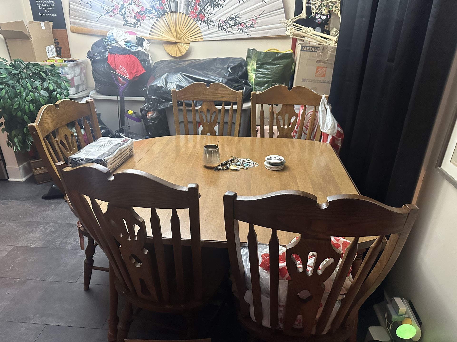 Oak Table With Chairs