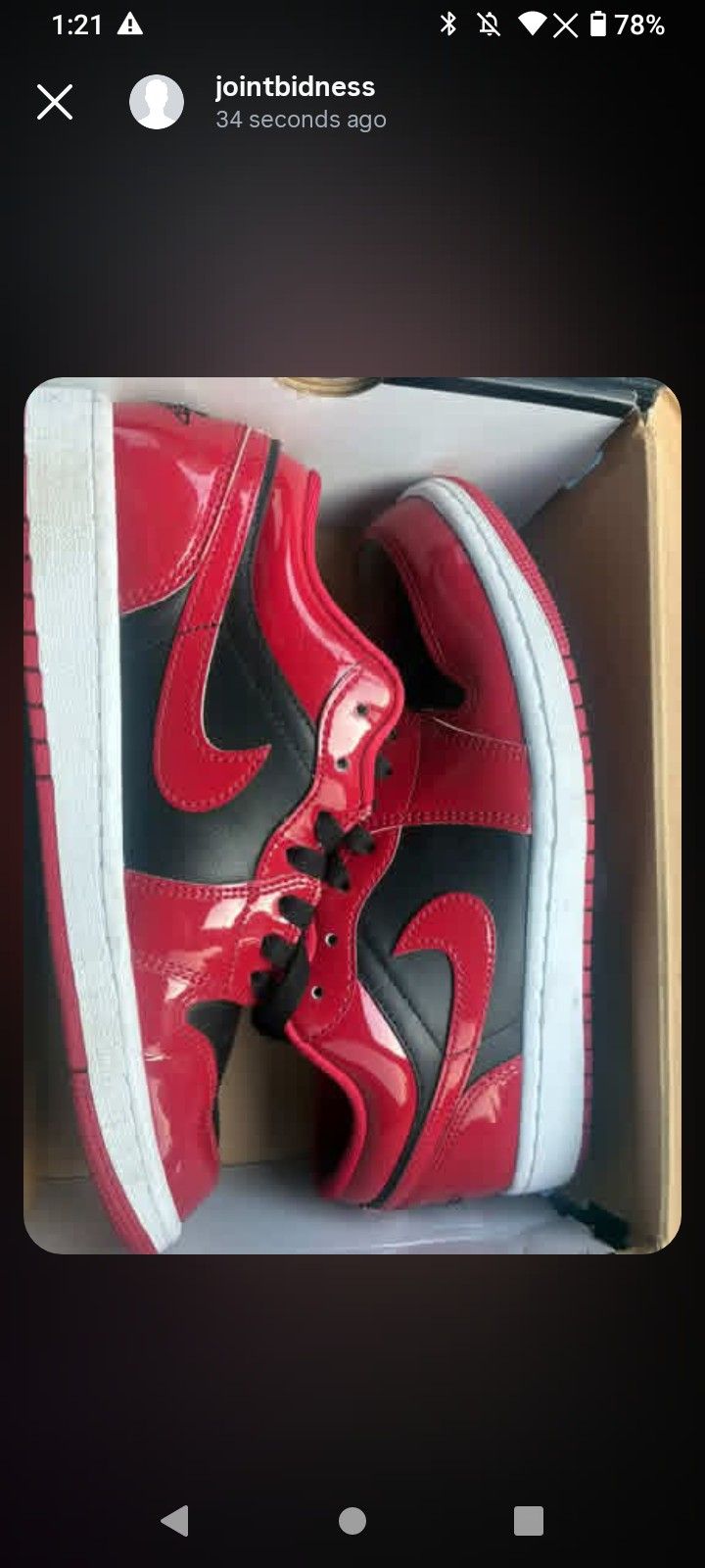Jordan 1 Low Red Size 8.5
