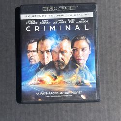 Criminal (4K Ultra HD + Blu-ray) no digital